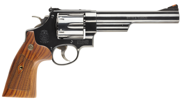 Smith & Wesson 150145 Model 29 Classic 44 Rem Mag 6.5" 6-Shot DA/SA N-Frame Revolver - Blued Carbon Steel, Wood Grip