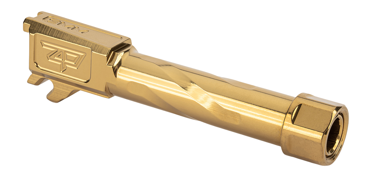 Zaffiri Precision P365 Threaded Barrel 9mm Luger 3.1" 1/2x28 Gold - 416R Stainless