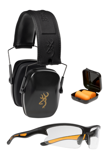 Browning Range Kit Black/Gold 26dB Hearing Protection