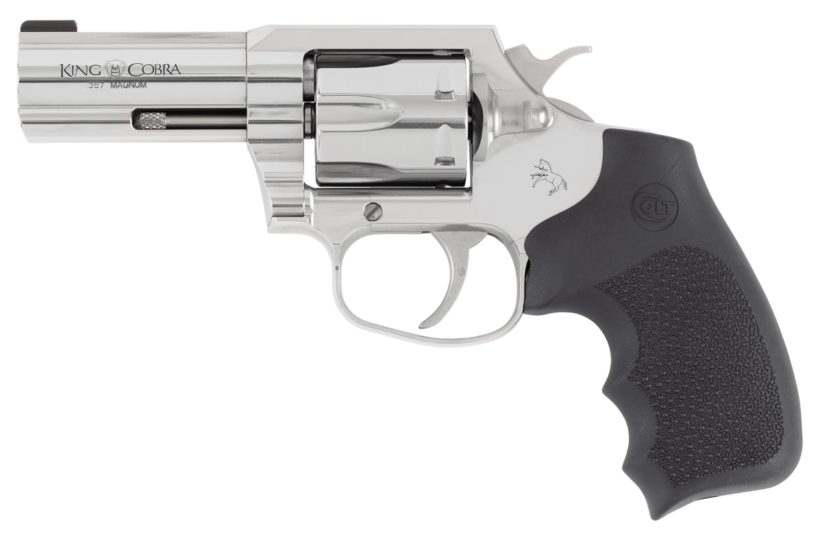 Colt Mfg King Cobra 357 Mag 3" 6-Shot DA/SA Revolver - Stainless
