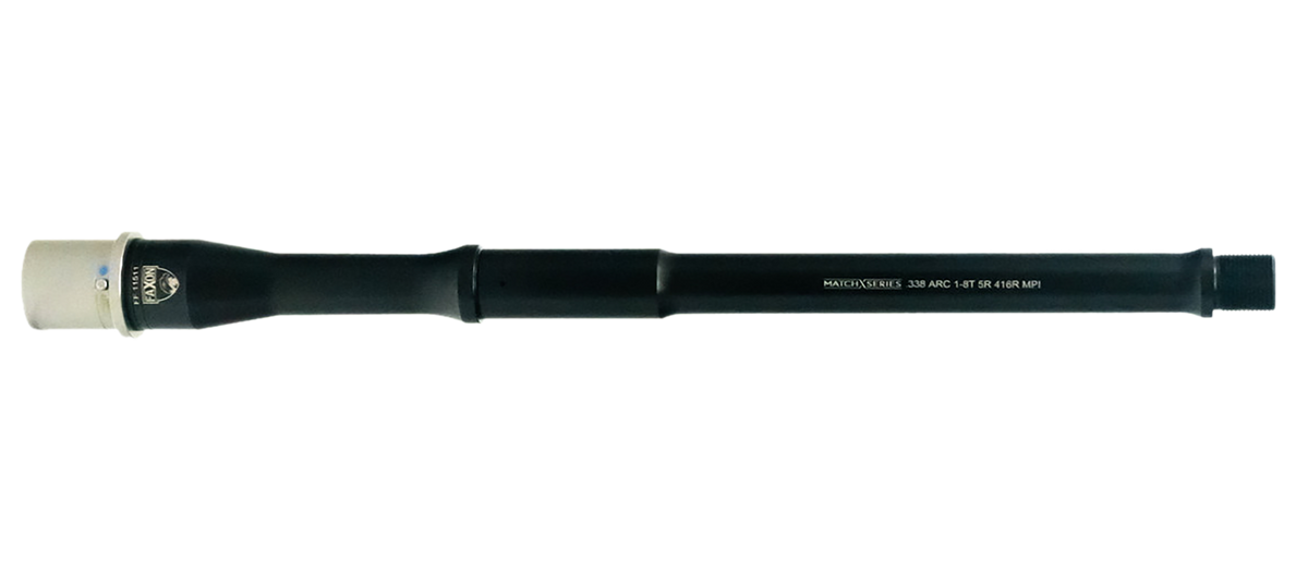 Faxon Firearms Match Series AR-15 338 ARC 12.5" Gunner Barrel - Black Nitride