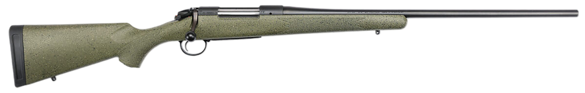 Bergara Rifles B-14 Hunter 7mm PRC 22" 3+1 Bolt-Action Rifle - Graphite Black Cerakote, Green Speckled Stock