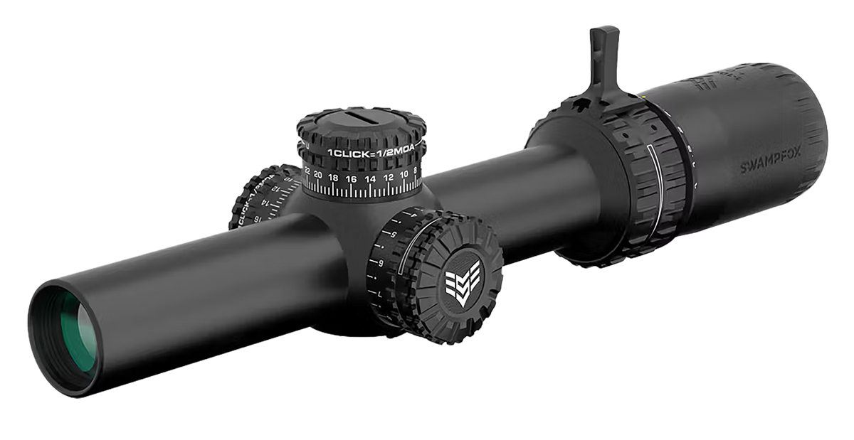 Swampfox Optics Arrowhead 1-10x24mm 30mm Tube LPVO Riflescope - Guerrilla Dot MIL Green Reticle