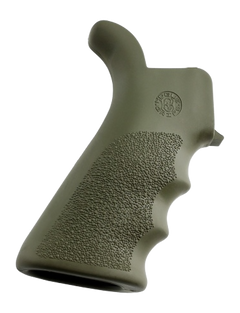 Hogue 15021 OverMolded Rubber Beavertail Grip w/ Finger Grooves OD Green - AR-15/M16