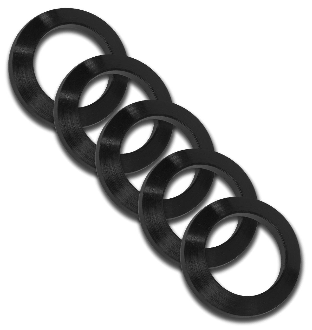 GrovTec GTHM320 Crush Washer .308 Cal 5/8"-24 Black Nitride Steel - 5 Pack