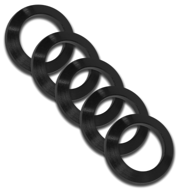 GrovTec GTHM320 Crush Washer .308 Cal 5/8"-24 Black Nitride Steel - 5 Pack