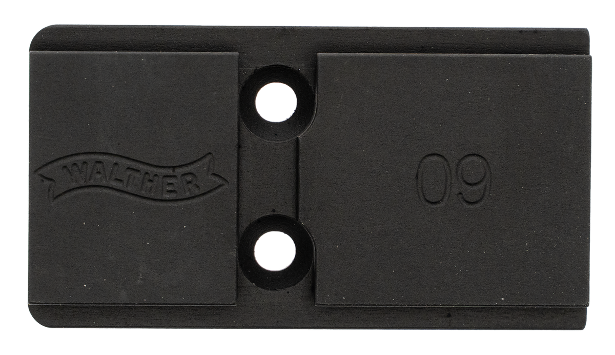 Walther Arms 5136208 Optic Plate Black Steel Fits Walther PDP 2.0 - Holosun 509T Gen 2