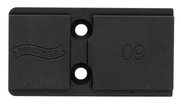 Walther Arms 5136208 Optic Plate Black Steel Fits Walther PDP 2.0 - Holosun 509T Gen 2
