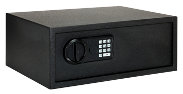 SnapSafe 75435 Keypad Safe XL Keypad/Key Entry Black Steel