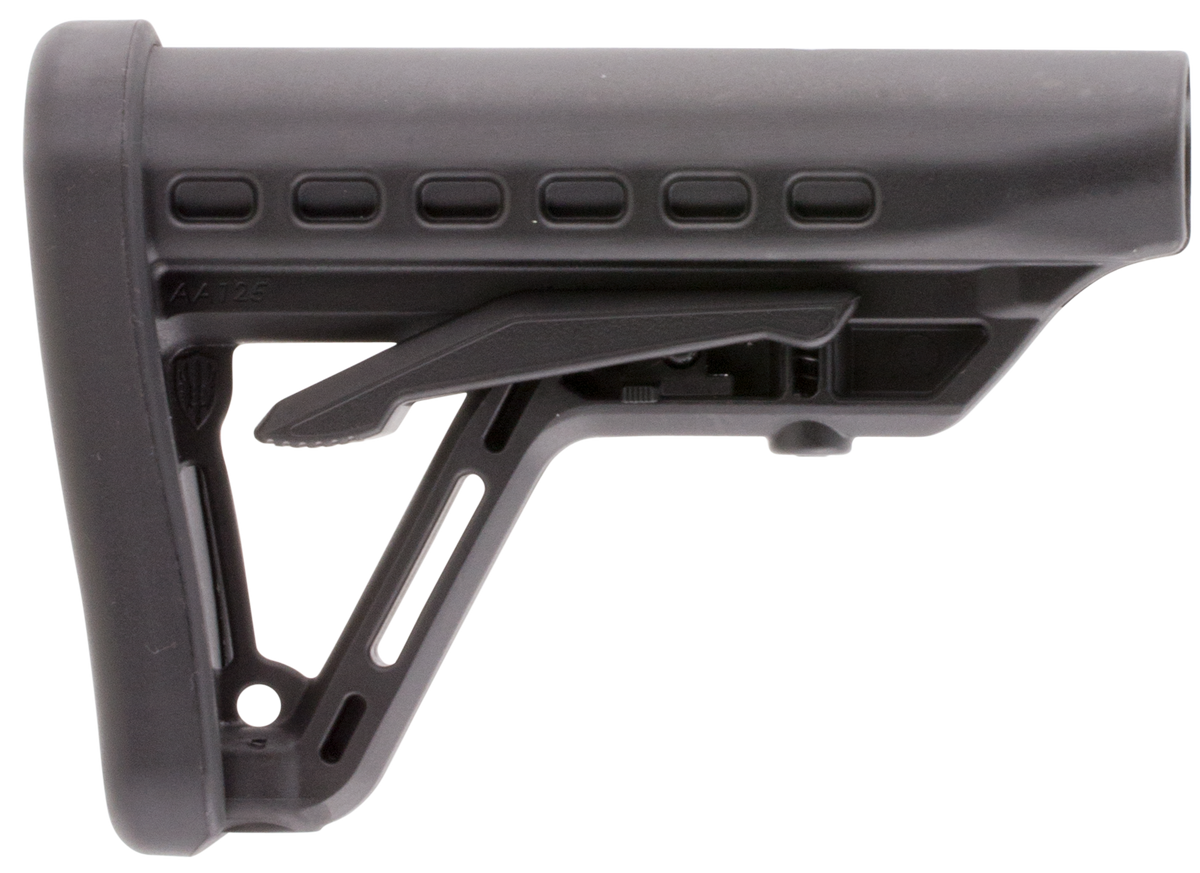 Archangel AA125 Low-Profile AR-15 Buttstock 6-Position Black Polymer