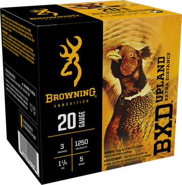 Browning BXD Upland 20 Gauge 3" 1-1/4 oz #5 Shot 25 Rd - Box or Case