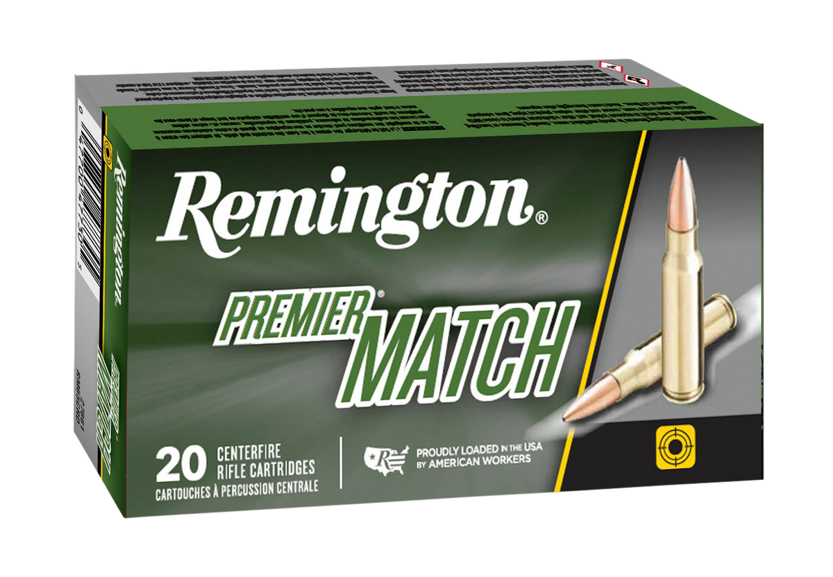 Remington Ammunition Premier Match 224 Valkyrie 90gr Sierra MatchKing BTHP 20rd - Box or Case