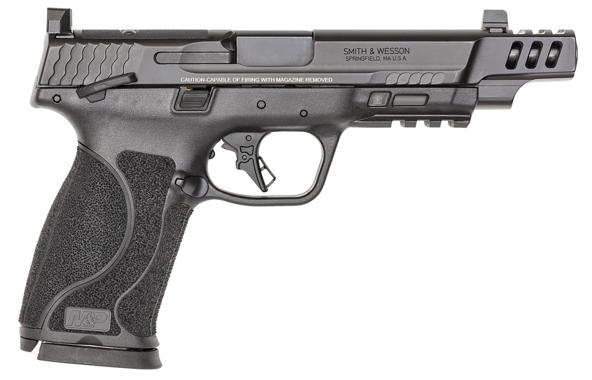 Smith & Wesson M&P PC M2.0 10mm Auto 5.6" 15+1 Striker-Fired Pistol - Black Armornite Ported/Optic Cut