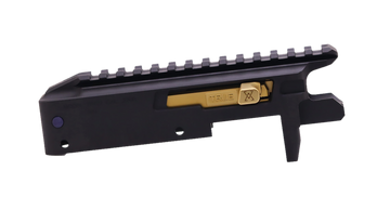 True Precision TP/22 10/22 Pattern .22 LR Receiver Set - Black Anodized / Gold Bolt