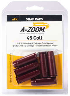A-Zoom 16124 Revolver Snap Caps 45 Colt 6-Pack