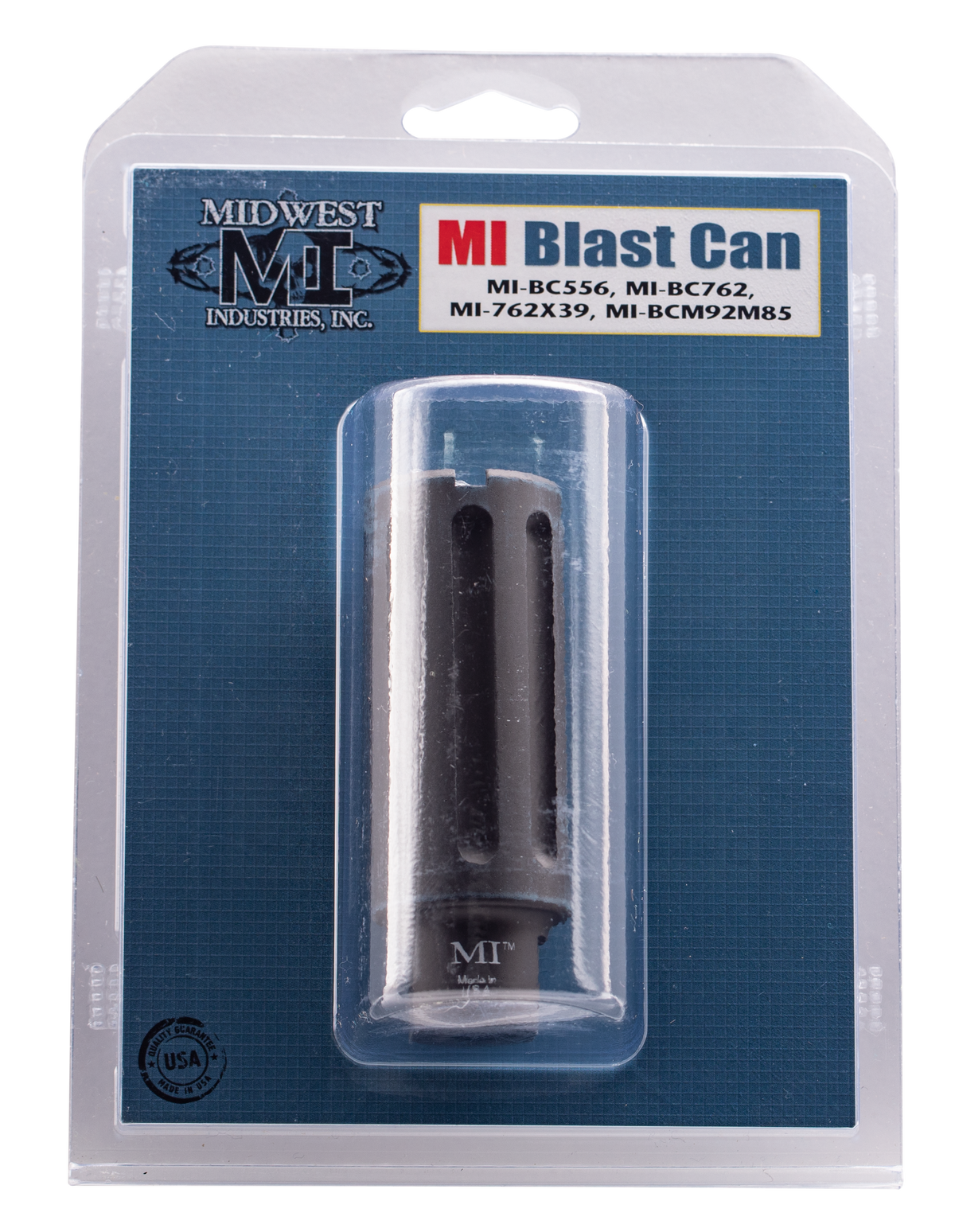 Midwest Industries MIBC556 Blast Can 5.56x45mm NATO 1/2x28 Black Hardcoat Anodized