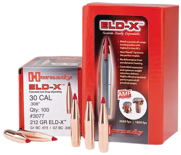 Hornady ELD-X 6mm .243 90 gr Rifle Reloading Bullets - 100/Box