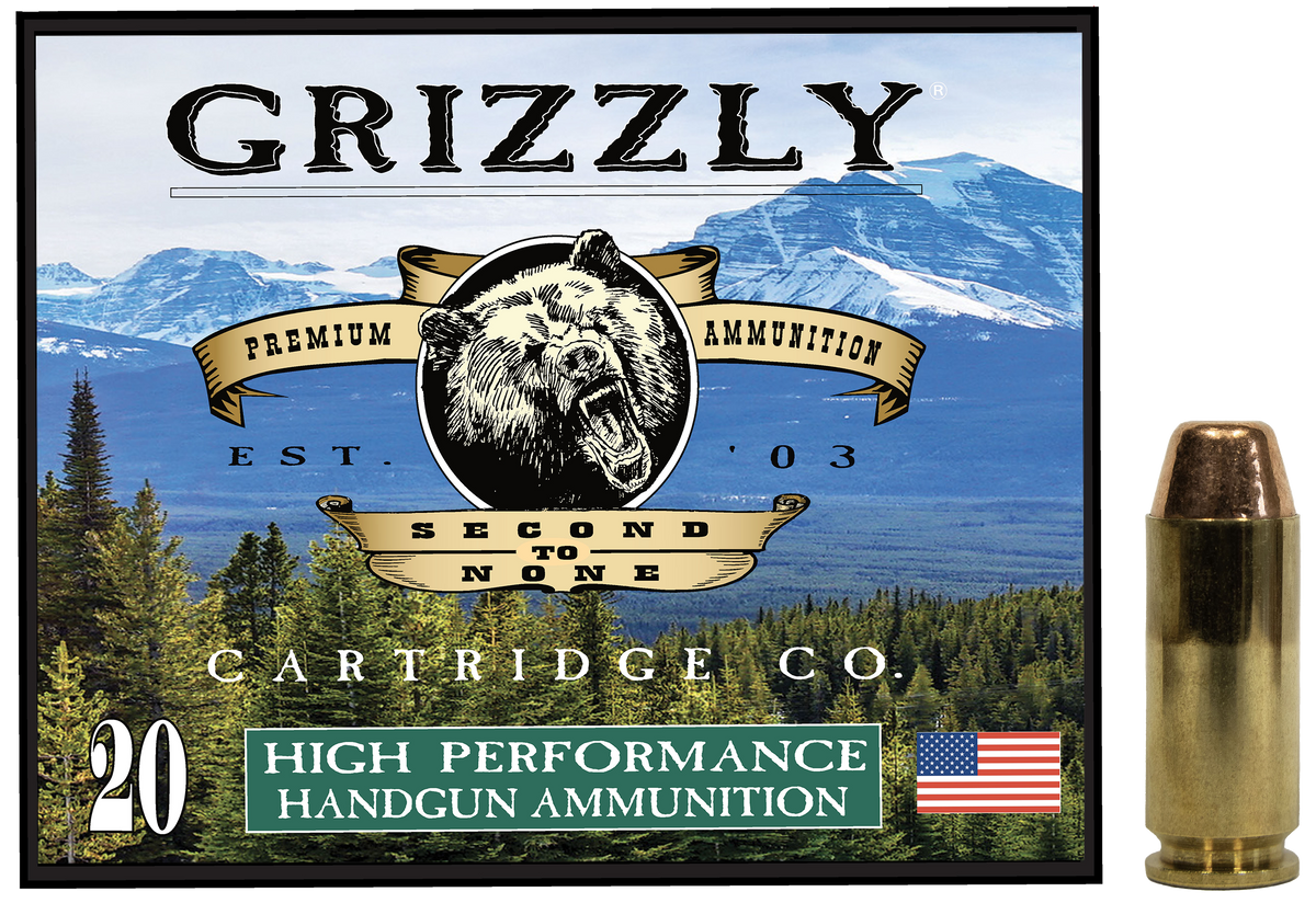 Grizzly Ammo GC10CM2 10mm Auto 200gr FMJ Flat Point 20-Rd - Box or Case