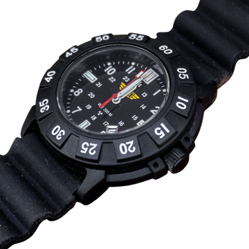 S&W Pepper Spray CAMP UZI-001 Protector Watch Swiss Tritium Black Rubber