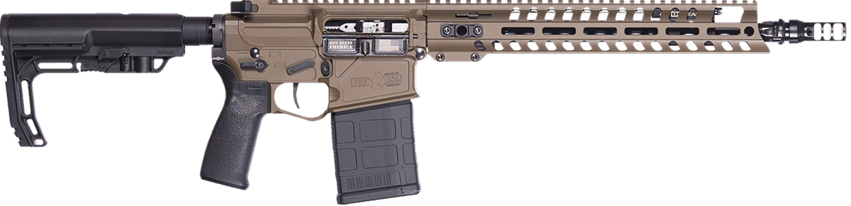 Patriot Ordnance Factory Rogue 308 Win 13.75" 20+1 Semi-Auto Rifle - Patriot Brown Cerakote