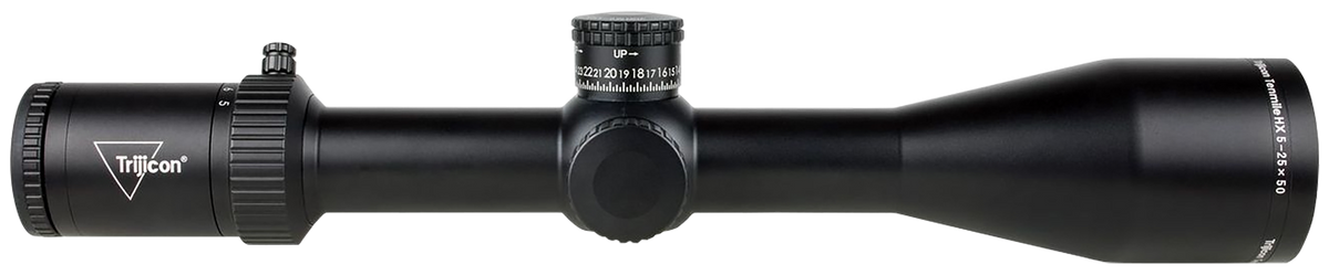Trijicon Tenmile HX 5-25x50mm 30mm Tube Illuminated MOA Ranging FFP Riflescope - Satin Black