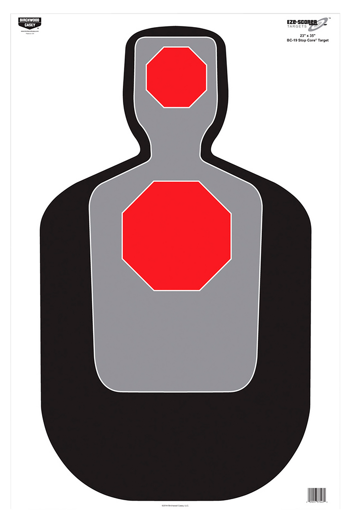 Birchwood Casey EZE-Scorer BC-19 23" x 35" Silhouette Paper Target 100 Per Pkg