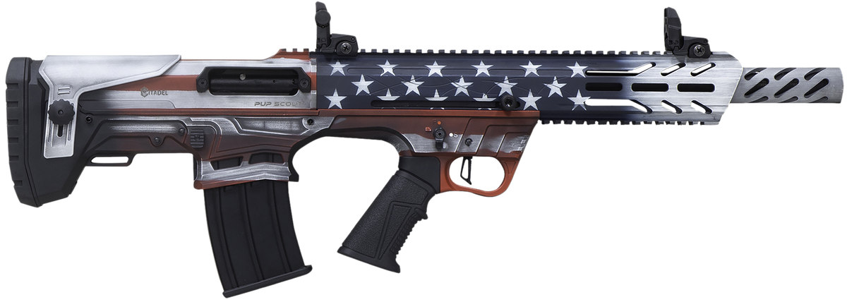 Citadel Pup Scout 12 Gauge 3" 5+1 18.5" Semi-Auto Bullpup Shotgun - Black