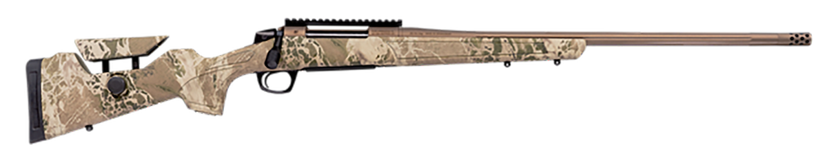 CVA Cascade Long Range Hunter 308 Win 22" 4+1 Bolt Action Rifle - Smoked Bronze Cerakote / Realtree Hillside Stock