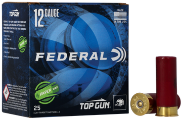 Federal Top Gun Paper Wad 12 Gauge 2.75" 1oz 7.5 Shot - Box or Case
