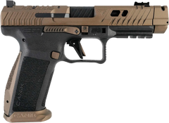 Canik TTI Combat 9mm Luger 4.60" 10+1 Semi-Auto Pistol - Burnt Bronze