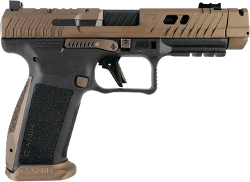 Canik TTI Combat 9mm Luger 4.60" 10+1 Semi-Auto Pistol - Burnt Bronze