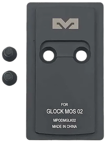 Meprolight MPO PRO-F Optic Mount Plate Matte Black Aluminum - Glock MOS Large Frame