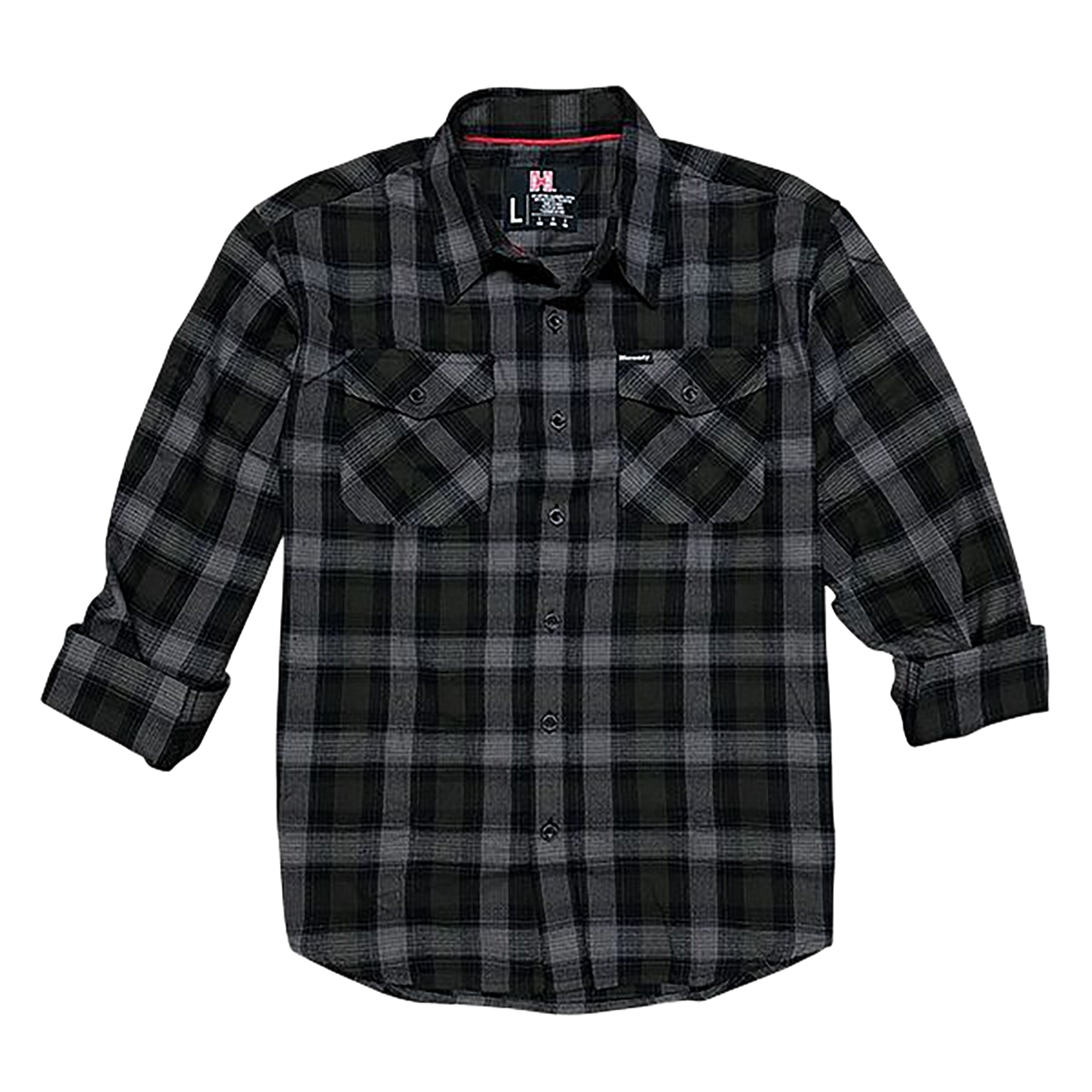 Horizon Design Hornady Gear Flannel Shirt Cotton/Polyester Olive/Black/Gray XL