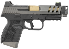 FN 509 CC Edge 9mm Luger 4.20" 10+1 Semi-Auto Pistol - Gold Threaded Barrel, Compensator