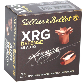 Sellier & Bellot XRG Defense 45 ACP 165 gr Solid Copper Hollow Point - Box or Case