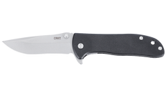 Columbia River CRKT Drifter 6450D2C 2.88" Folding Drop Point Plain D2 Stonewashed Black G-10 Liner Lock Knife