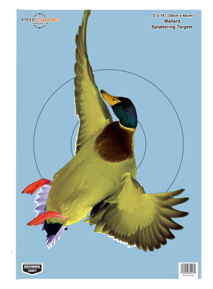 Birchwood Casey Pregame Duck 12" x 18" Reactive Hanging Paper Target - 8 Pack
