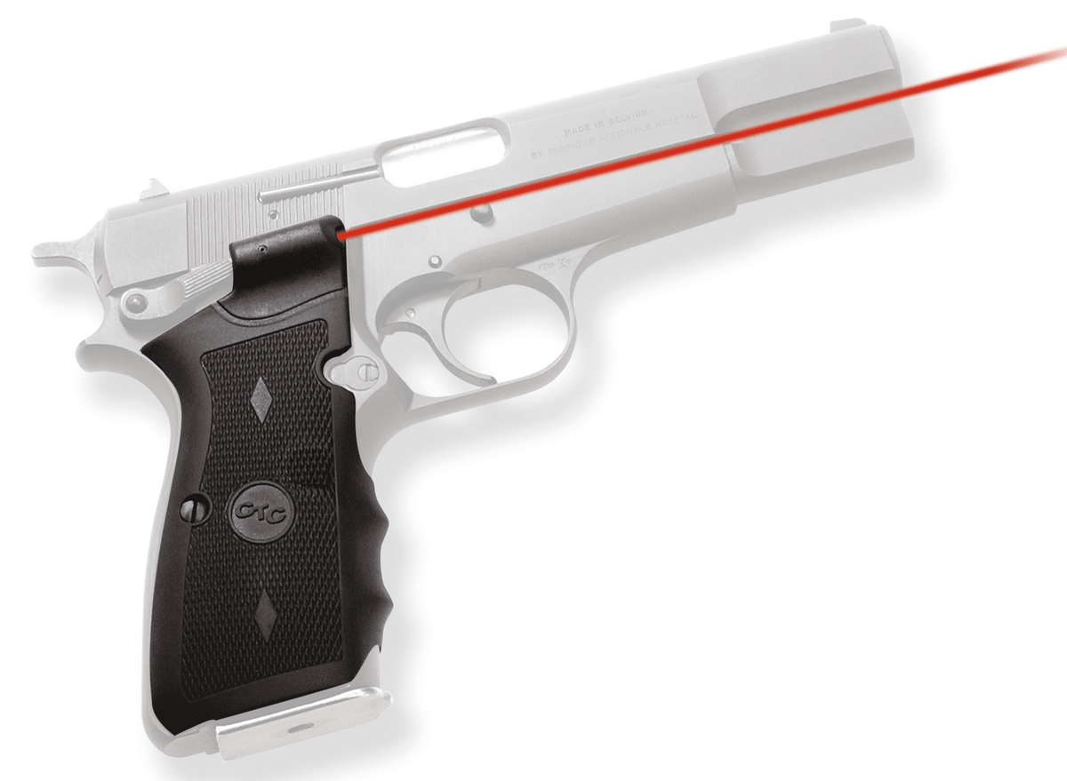 Crimson Trace LG-309 Lasergrips Browning Hi-Power Red Laser Black Polymer