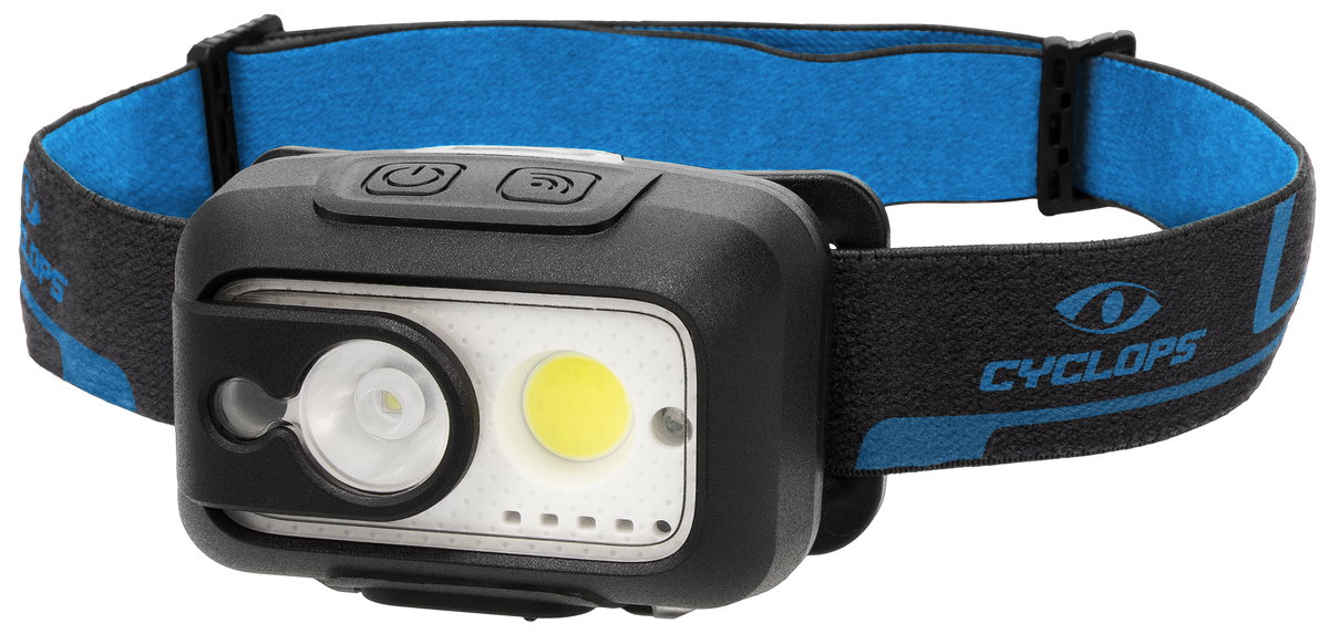 Cyclops EclipsElite 520 Lumen Rechargeable Cree LED Headlamp - Red/White - Black