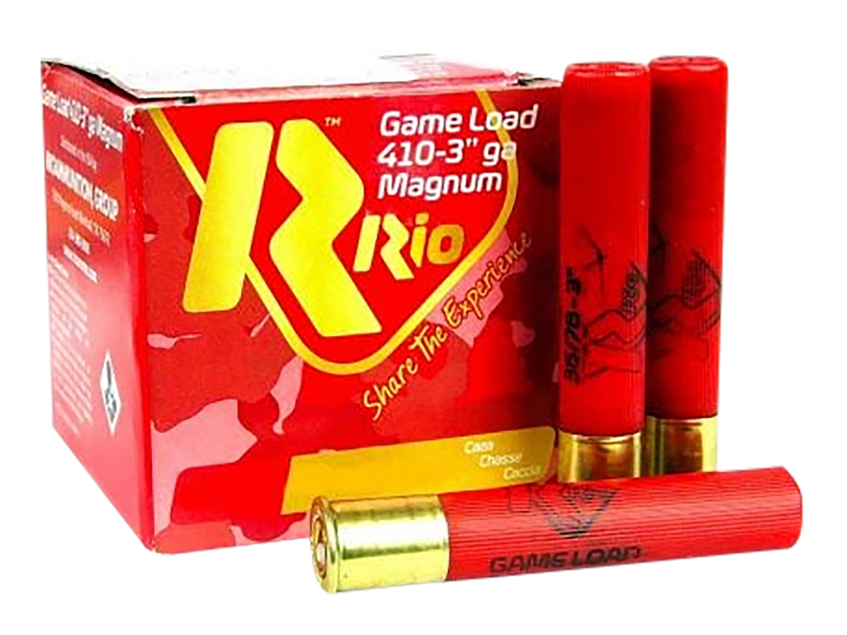 Rio Ammunition Game Load 410 Gauge 3" 11/16 oz #8 Shot - Box or Case