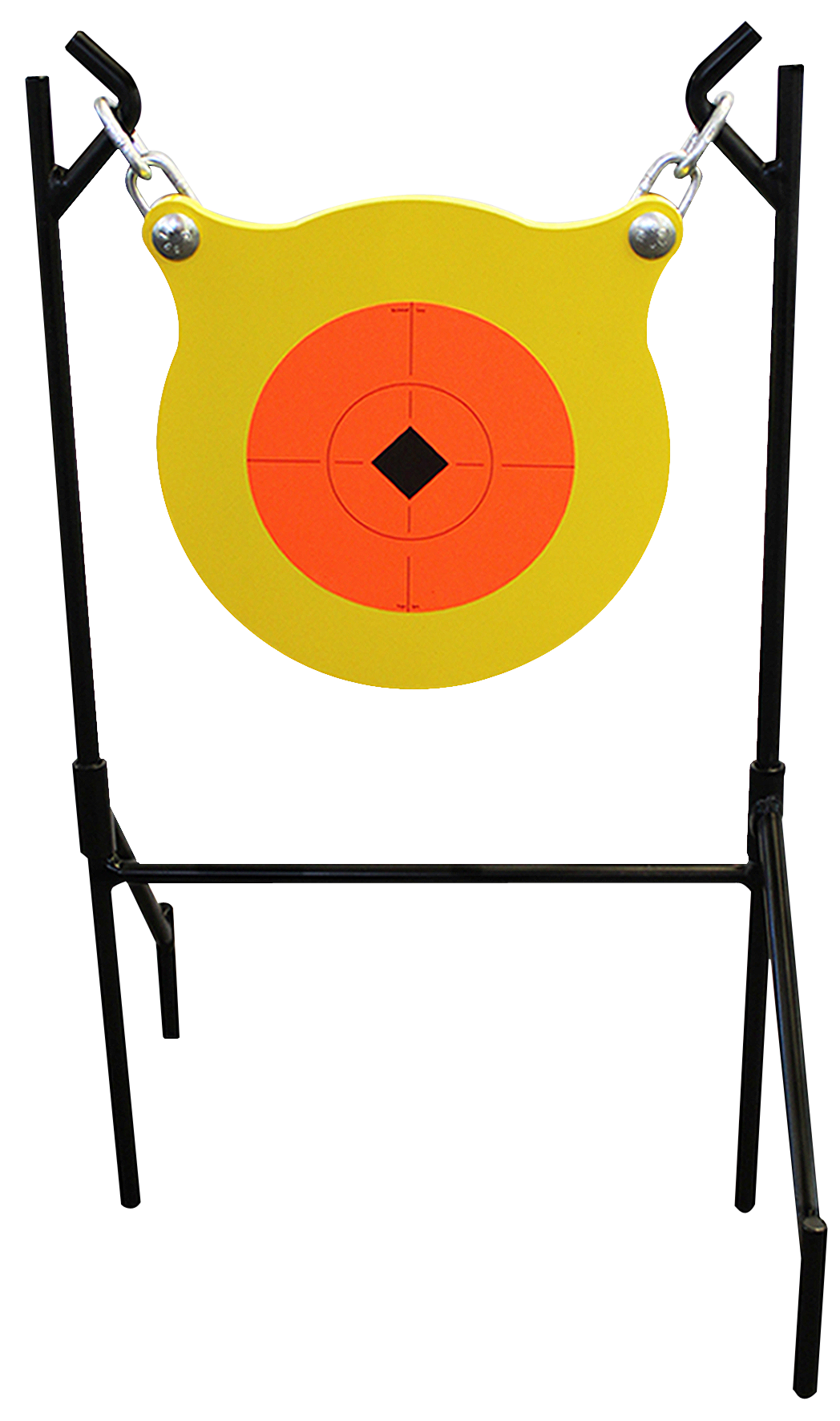 Birchwood Casey World of Targets Boomslang 9.5" AR500 Steel Gong Standing Target - Orange/Yellow