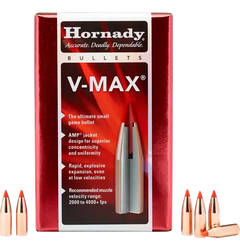 Hornady V-Max 6.5mm .264 95gr Polymer Tip Varmint Reloading Bullets - 100/Box