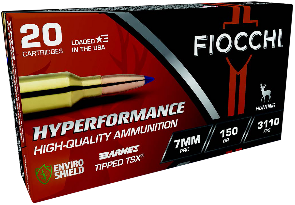 Fiocchi Hyperformance 7mm PRC 150gr Barnes Tipped TSX 20 Bx/10 Cs - Box or Case