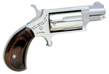 North American Arms 22MS Mini-Revolver 22 WMR 1.13" 5-Rd SAO Stainless Rosewood Birdshead - CA Compliant