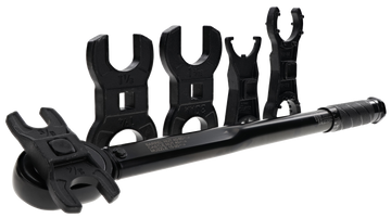 Wheeler Delta Series XL F.A.T. Wrench Set with Crowfoot Wrenches - Black Steel