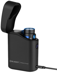 Olight Baton 4 Premium Edition 1300 Lumens Rechargeable EDC Flashlight w/ Charging Case - Black Anodized
