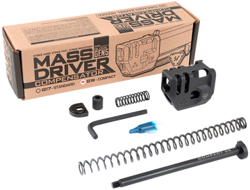 Strike Industries Mass Driver Compact Compensator 9mm Black - Glock 19 Gen 5