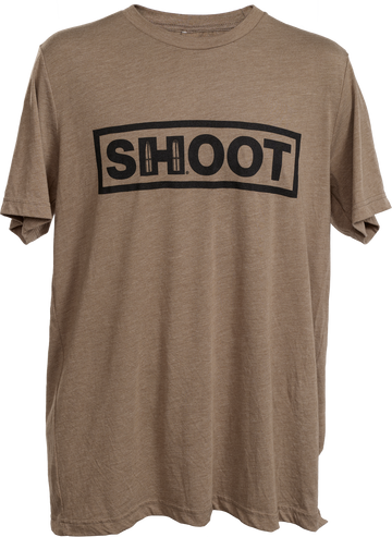Hornady Shoot T-Shirt Brown Tri-Blend Short Sleeve XL