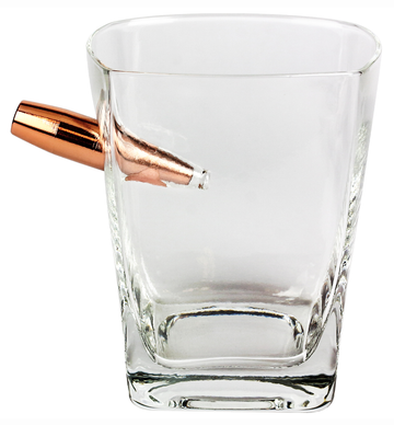 Caliber Gourmet Last Man Standing Bullet Whiskey Glass - Clear