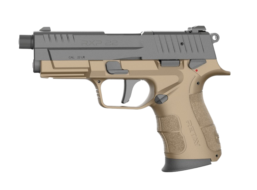 Retay USA RXP22 22 LR 4" 10+1 DA/SA Semi-Auto Pistol - Flat Dark Earth / Black Cerakote